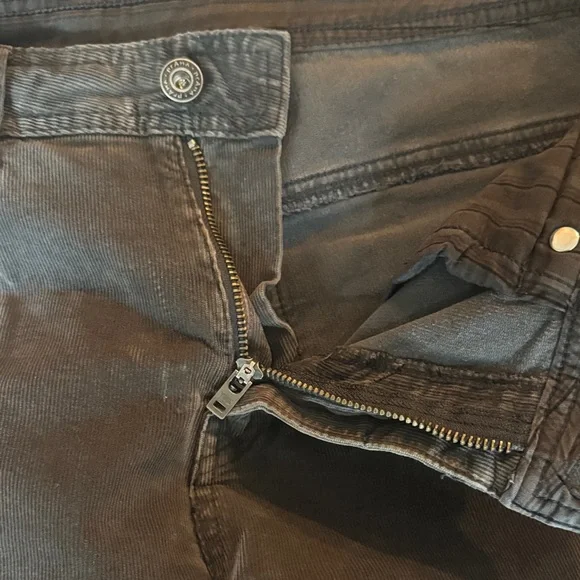 Prana Slim Fit Gray Lightweight Corduroy Pants 32x32 - Picture 3 of 8